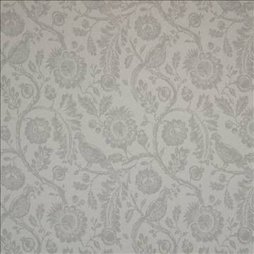 Aberdeen Garden Pewter by Kasmir Fabric 1396 46% Viscose 44% Polyester 10% Linen BELGIUM Not Tested H: 27 4/8 inches, V: 31 1/8 inches 54 - 55 - Fabric Carolina - Kasmir