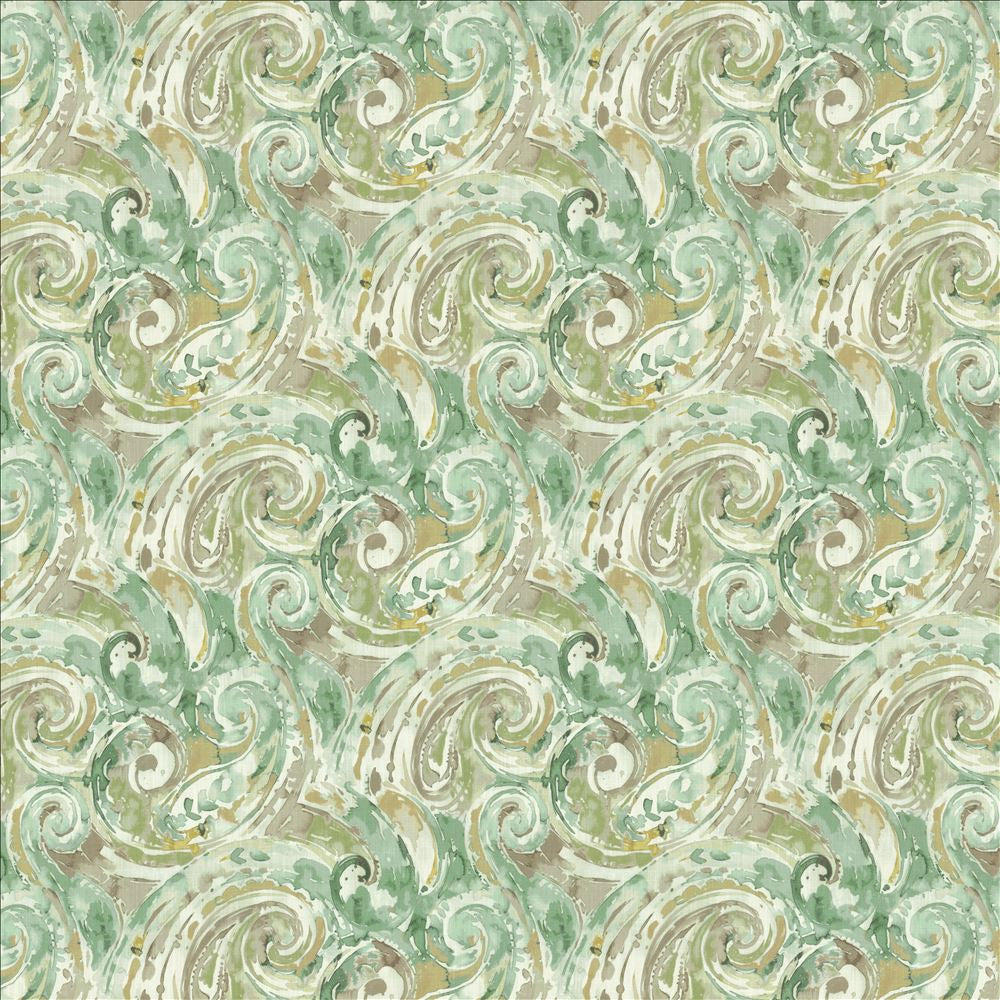 Abstract Paisley Seaspray by Kasmir Fabric 1453 100% Cotton
 SOUTH KOREA 30,000 Wyzenbeek Double Rubs </p><p>Repeat: Horizontal: 18 inches and Vertical: 17 4/8 inches 54 - Fabric Carolina -