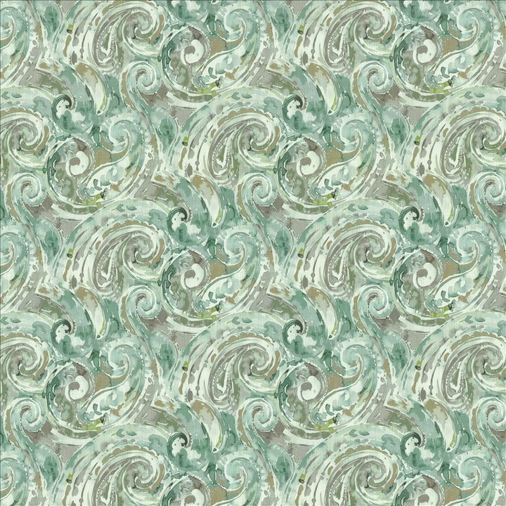 Abstract Paisley Seaspray by Kasmir Fabric 1453 100% Cotton
 SOUTH KOREA 30,000 Wyzenbeek Double Rubs </p><p>Repeat: Horizontal: 18 inches and Vertical: 17 4/8 inches 54 - Fabric Carolina -