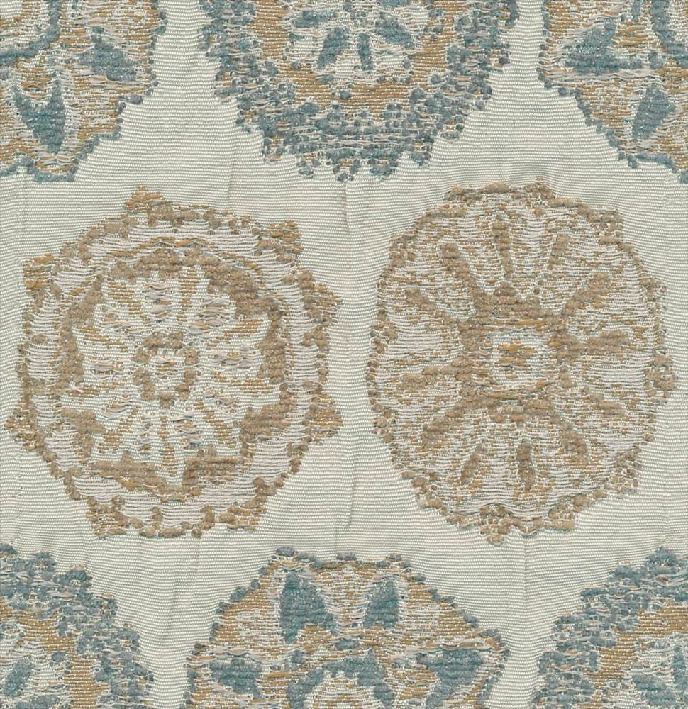 Acra Mist by Kasmir Fabric 1389 54% Polyester
46% Rayon
 CHINA 48,000 Wyzenbeek Double Rubs </p><p>Repeat: Horizontal: 9 4/8 inches and Vertical: 9 4/8 inches 56 - Fabric Carolina -