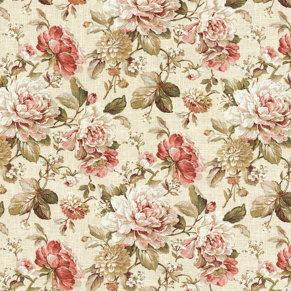 Adamsville Tea Rose by Kasmir Fabric 5080 55% Linen 45% Viscose SOUTH KOREA 15,000 Wyzenbeek Double Rubs H: 27 inches, V:25 2/8 inches 54 - Fabric Carolina - Kasmir