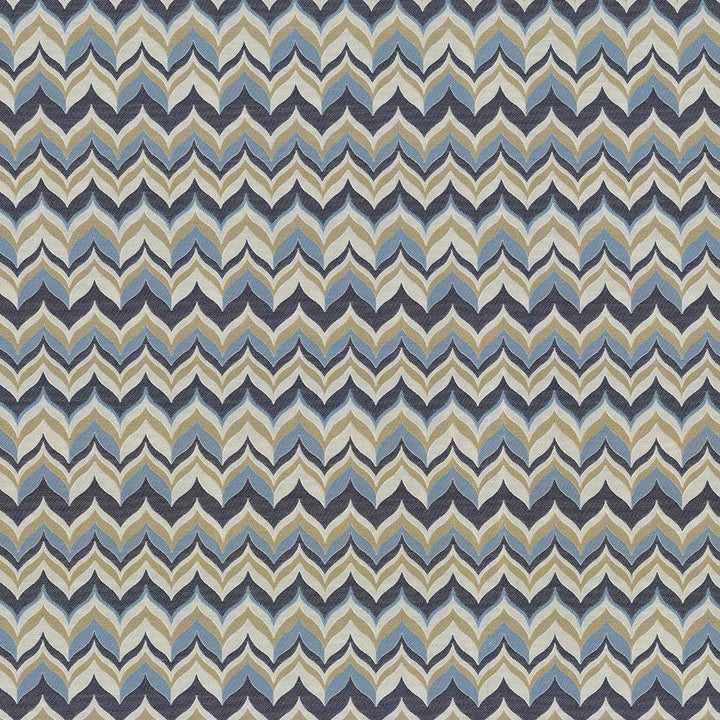 Adderley Monaco Blue by Kasmir Fabric 5072 100% Polyester CHINA 10,000 Wyzenbeek Double Rubs H: 3 6/8 inches, V:7 2/8 inches 54 - Fabric Carolina - Kasmir
