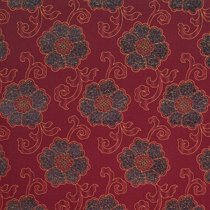 Adelaide Park Firethorn by Kasmir Fabric 1397 64% Polyester 36% Rayon CHINA 21,000 Wyzenbeek Double Rubs H: 14 2/8 inches, V:21 3/8 inches 54 - 56 - Fabric Carolina - Kasmir