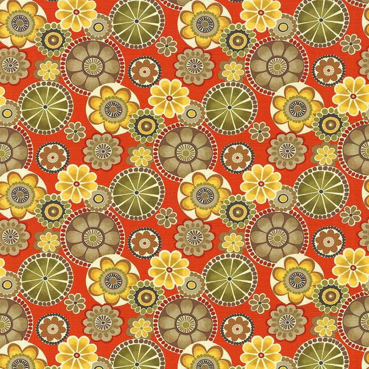 Adelaide Persimmon by Kasmir Fabric 1434 100% Cotton INDONESIA 15,000 Wyzenbeek Double Rubs H: 27 inches, V:27 inches 54 - 55 - Fabric Carolina - Kasmir