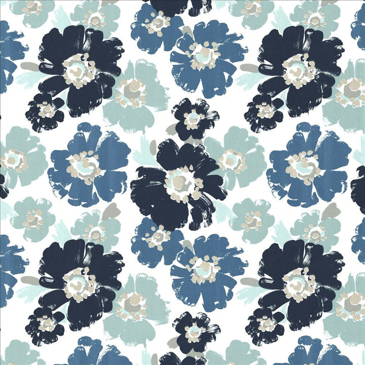 Adelina Indigo  by Kasmir Fabric 1474 100% Cotton  INDIA 30,000 Wyzenbeek Double Rubs </p><p>Repeat: Horizontal: 27 5/8 inches and Vertical: 27 2/8 inches 55  - Fabric Carolina -