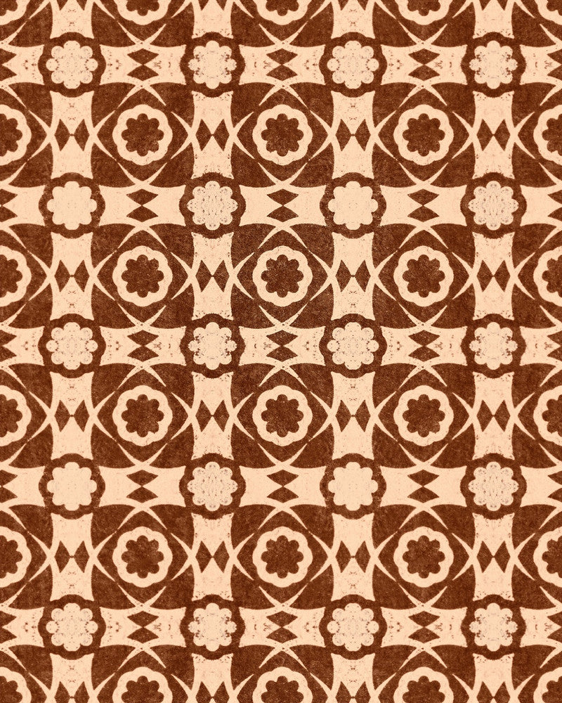 Aegean Tiles Leather Wallpaper by Mind the Gap Designer Wallpaper SUNDANCE VILLA Satin Matte Made in Europe Paste the wall 1 roll x 20.5 x 10.9 yards - Swanky Fabrics -