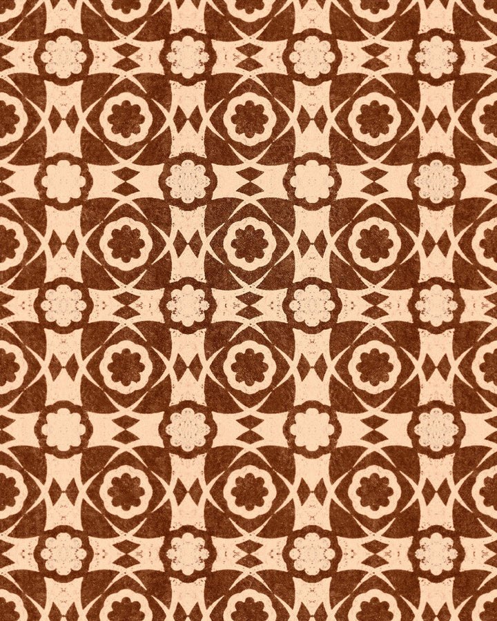 Aegean Tiles Leather Wallpaper by Mind the Gap Designer Wallpaper SUNDANCE VILLA Satin Matte Made in Europe Paste the wall 1 roll x 20.5 x 10.9 yards - Swanky Fabrics -