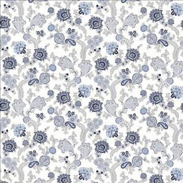 Afton Garden Pacific by Kasmir Fabric 1427 100% Cotton TURKEY Not Tested H: 27 2/8 inches, V: 25 2/8 inches 55 - Fabric Carolina - Kasmir