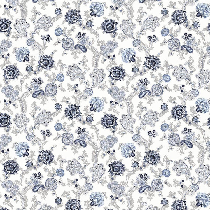 Afton Garden Pacific by Kasmir Fabric 1427 100% Cotton TURKEY Not Tested H: 27 2/8 inches, V:25 2/8 inches 55 - Fabric Carolina - Kasmir