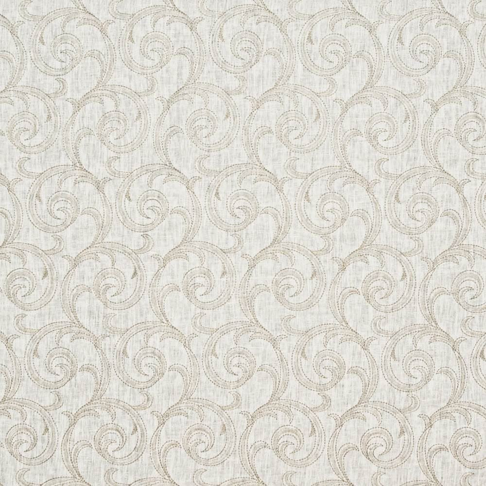 Afton Scroll White Linen by Kasmir Fabric 1396 75% Flax
23% Viscose
2% Cotton
 INDIA Not Tested </p><p>Repeat: Horizontal: 5 4/8 inches and Vertical: 7 6/8 inches 51 - 54 - Fabric Carolina -