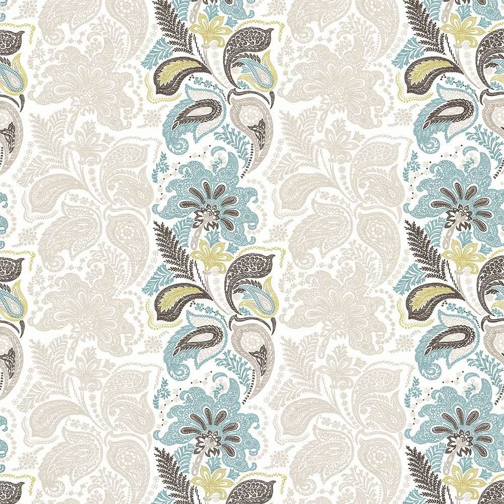 Afton Stripe Aqua by Kasmir Fabric 1427 100% Cotton
 TURKEY Not Tested </p><p>Repeat: Horizontal: 27 2/8 inches and Vertical: 25 2/8 inches 55 - Fabric Carolina -
