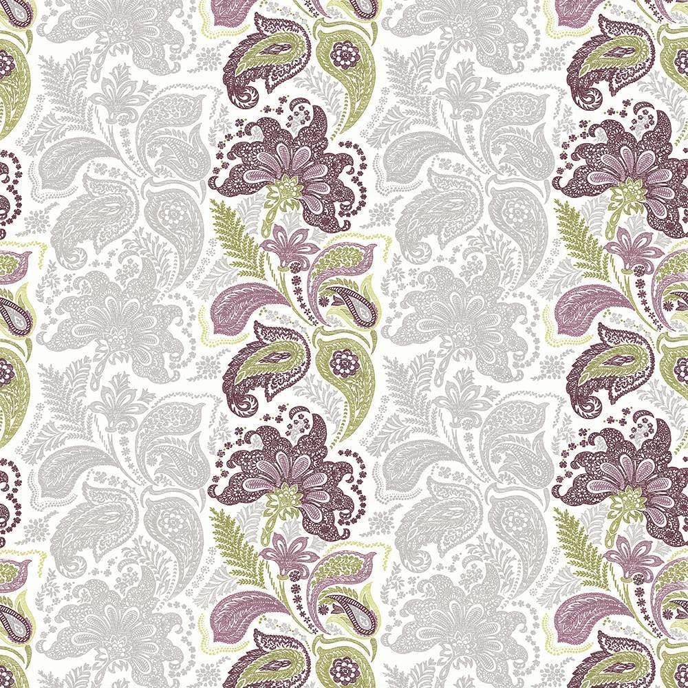 Afton Stripe Damson by Kasmir Fabric 1427 100% Cotton TURKEY Not Tested H: 27 2/8 inches, V:25 2/8 inches 55 - Fabric Carolina - Kasmir