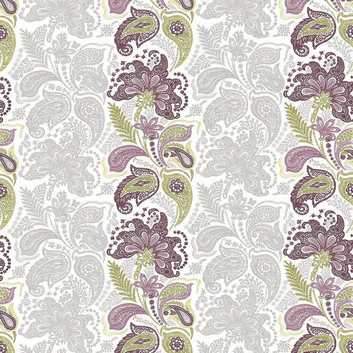 Afton Stripe Damson by Kasmir Fabric 1427 100% Cotton TURKEY Not Tested H: 27 2/8 inches, V:25 2/8 inches 55 - Fabric Carolina - Kasmir