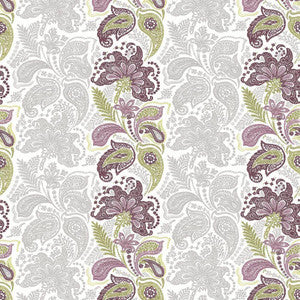 Afton Stripe Damson by Kasmir Fabric