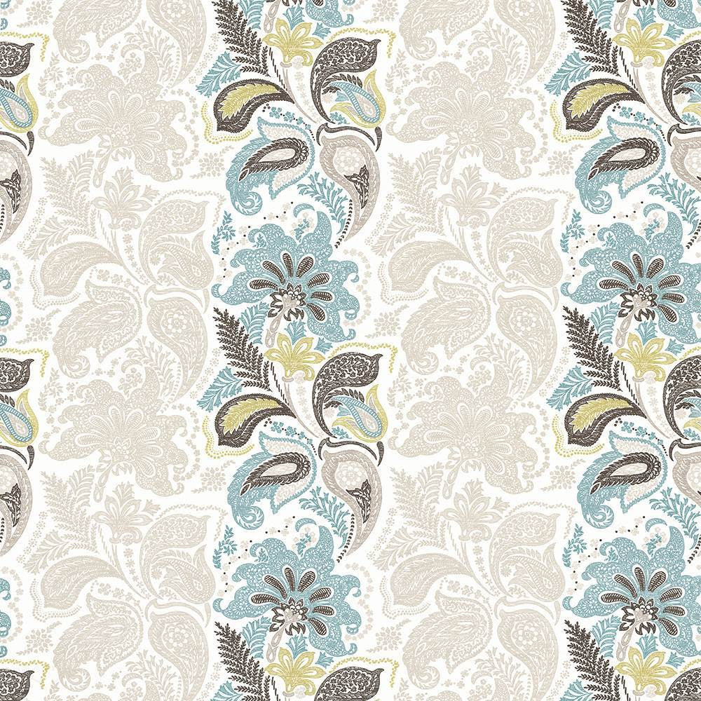 Afton Stripe Aqua by Kasmir Fabric 1427 100% Cotton
 TURKEY </p><p>Repeat: Horizontal: 27 2/8 inches and Vertical: 25 2/8 inches 55 - Fabric Carolina -