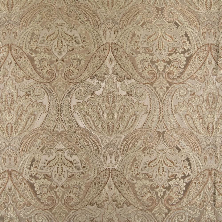 Akbar Paisley Oak by Kasmir Fabric 1389 60% Rayon 40% Polyester CHINA 18,000 Wyzenbeek Double Rubs Horizontal: 14 2/8 inches and Vertical: 17 2/8 inches 56 - 59 - Fabric Carolina -