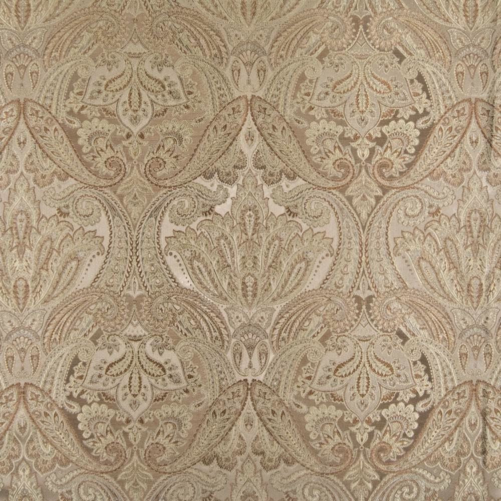 Akbar Paisley Oak by Kasmir Fabric 1389 60% Rayon
40% Polyester
 CHINA 18,000 Wyzenbeek Double Rubs </p><p>Repeat: Horizontal: 14 2/8 inches and Vertical: 17 2/8 inches 56 - Fabric Carolina -