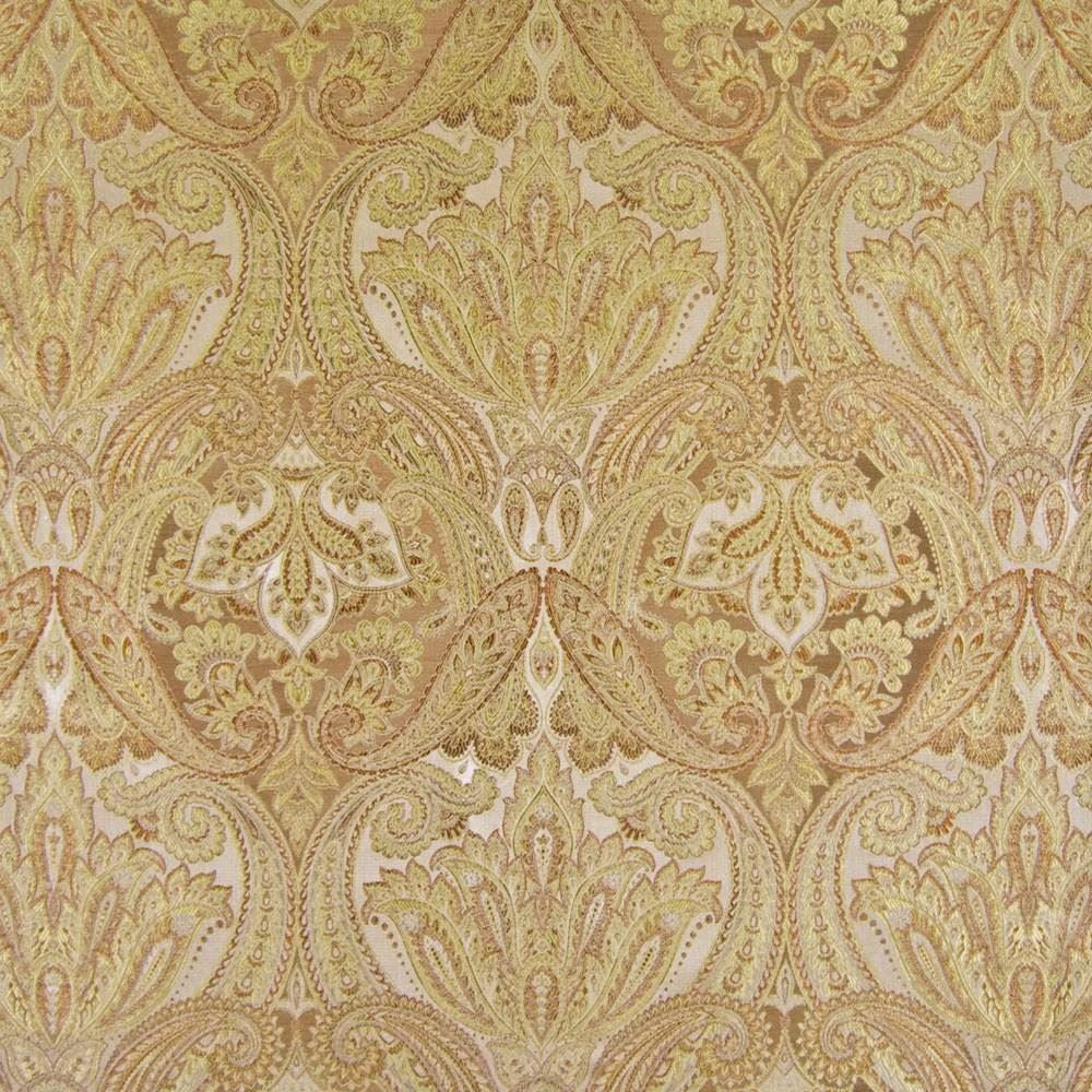 Akbar Paisley Pecan by Kasmir Fabric 1389 60% Rayon
40% Polyester
 CHINA 18,000 Wyzenbeek Double Rubs </p><p>Repeat: Horizontal: 14 2/8 inches and Vertical: 17 2/8 inches 56 - 59 - Fabric Carolina -