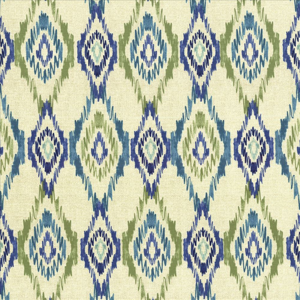 Alameda Ikat Spring Water by Kasmir Fabric 5089 100% Cotton
 INDONESIA 12,000 Wyzenbeek Double Rubs </p><p>Repeat: Horizontal: 13 4/8 inches and Vertical: 13 4/8 inches 54 - Fabric Carolina -