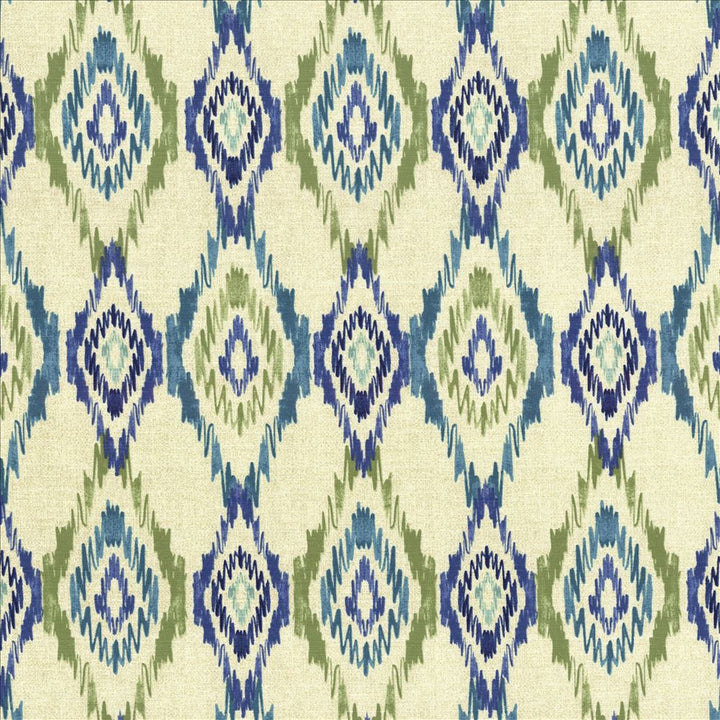 Alameda Ikat Spring Water by Kasmir Fabric 5089 100% Cotton
 INDONESIA 12,000 Wyzenbeek Double Rubs </p><p>Repeat: Horizontal: 13 4/8 inches and Vertical: 13 4/8 inches 54 - 55 - Fabric Carolina -