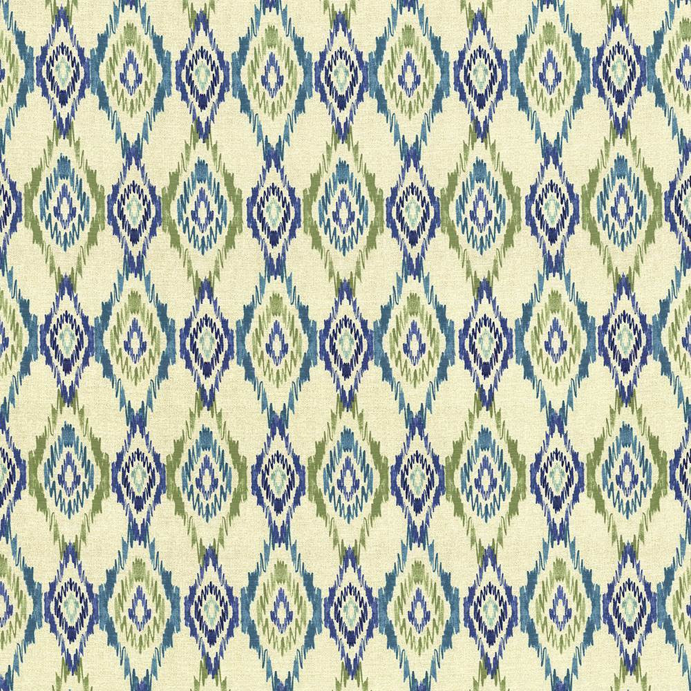 Alameda Ikat Spring Water by Kasmir Fabric 5089 100% Cotton
 INDONESIA </p><p>Repeat: Horizontal: 13 4/8 inches and Vertical: 13 4/8 inches 54 - 55 - Fabric Carolina -