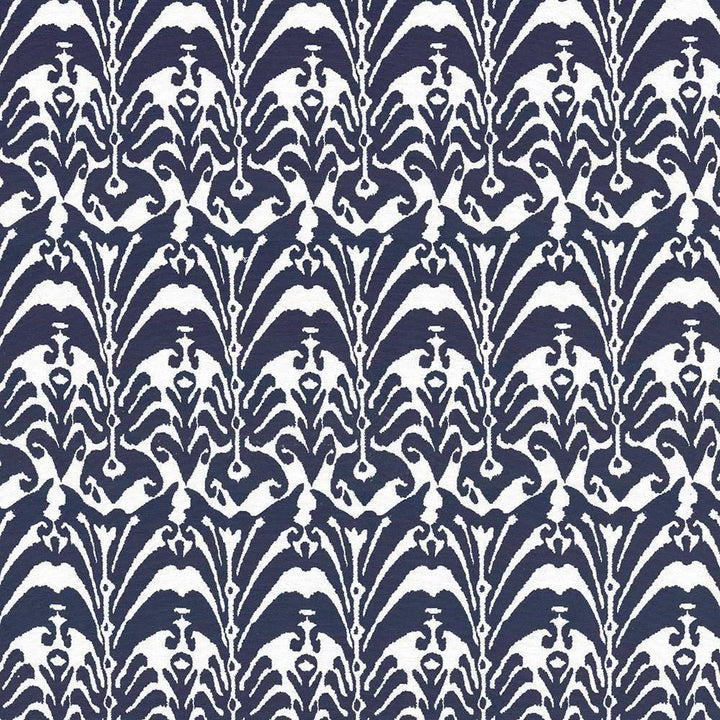 Alankar Cobalt by Kasmir Fabric 8004 100% Cotton USA 9,000 Wyzenbeek Double Rubs H: 7 inches, V:15 4/8 inches 54 - Fabric Carolina - Kasmir