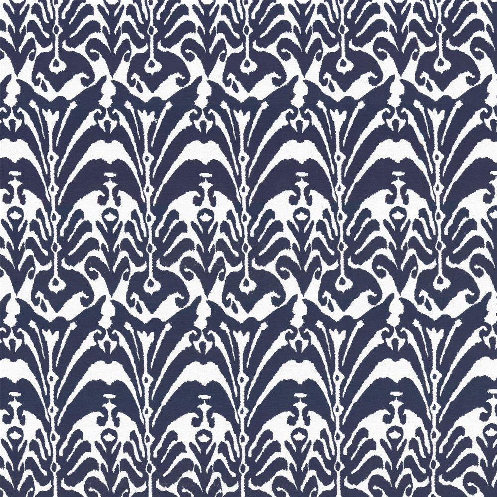Alankar Cobalt by Kasmir Fabric 8004 100% Cotton USA 9,000 Wyzenbeek Double Rubs Horizontal: 7 inches and Vertical: 15 4/8 inches 54 - Fabric Carolina -