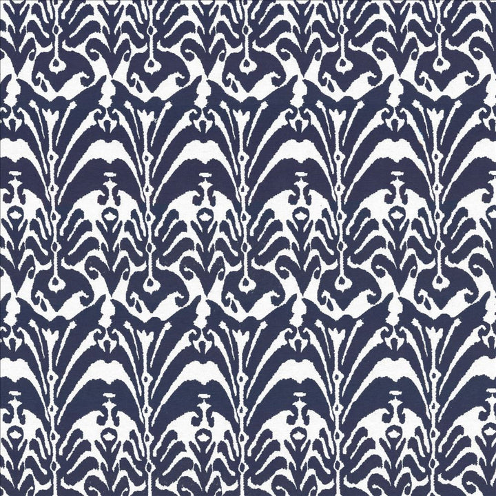 Alankar Cobalt by Kasmir Fabric 8004 100% Cotton USA 9,000 Wyzenbeek Double Rubs Horizontal: 7 inches and Vertical: 15 4/8 inches 54 - Fabric Carolina -