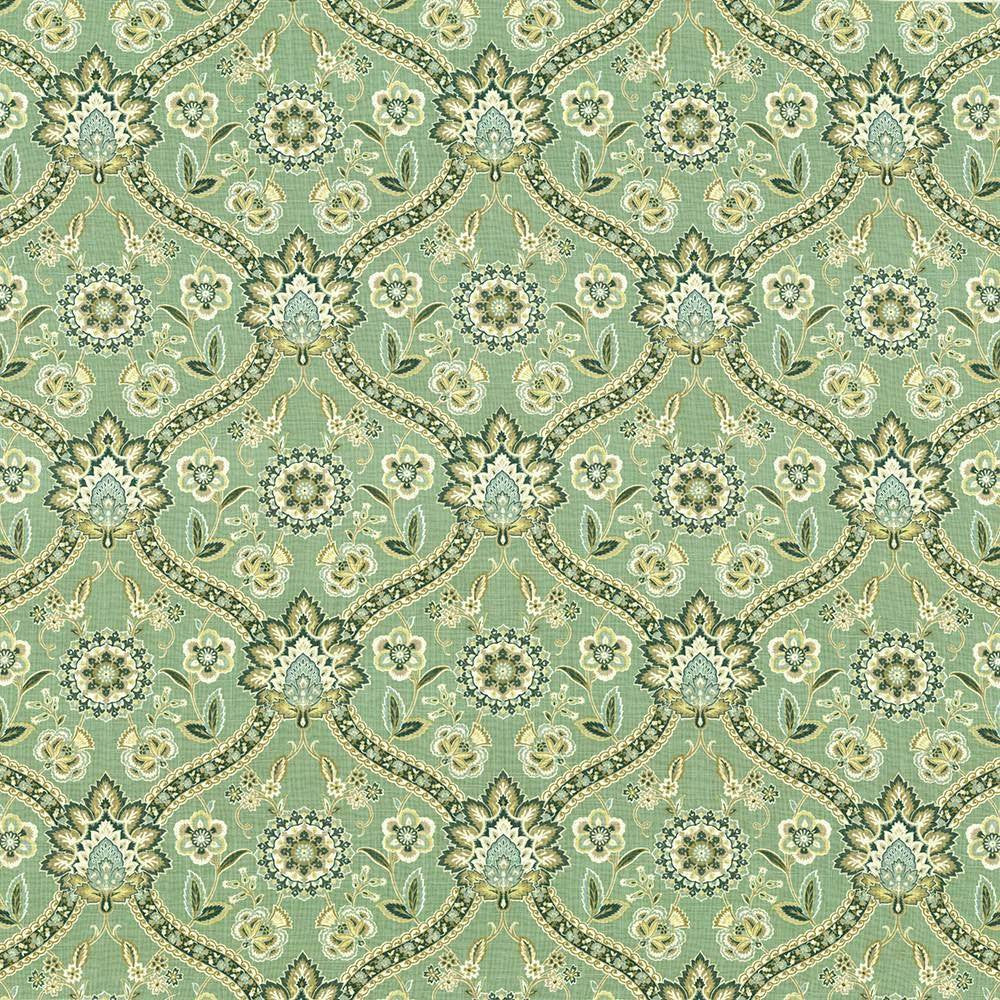 Albergo Seamist by Kasmir Fabric 5107 55% Linen 45% Rayon CHINA H: 13 4/8 inches, V:13 2/8 inches 54 - 55 - Fabric Carolina - Kasmir