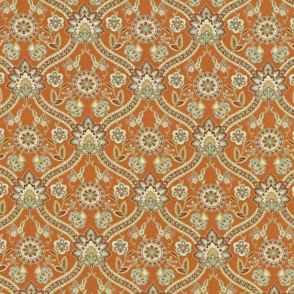 Albergo Spice by Kasmir Fabric 5106 55% Linen 45% Rayon CHINA H: 13 4/8 inches, V:13 2/8 inches 54 - 55 - Fabric Carolina - Kasmir
