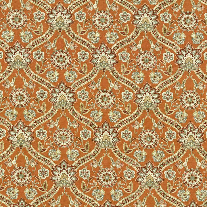Albergo Spice by Kasmir Fabric 5106 55% Linen 45% Rayon CHINA H: 13 4/8 inches, V:13 2/8 inches 54 - 55 - Fabric Carolina - Kasmir