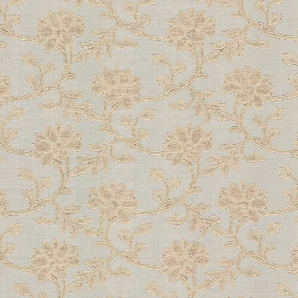 Alcedo Cream by Kasmir Fabric 5012 100% Polyester CHINA Not Tested H: 14 inches, V:15 2/8 inches 113 - 114 - Fabric Carolina - Kasmir