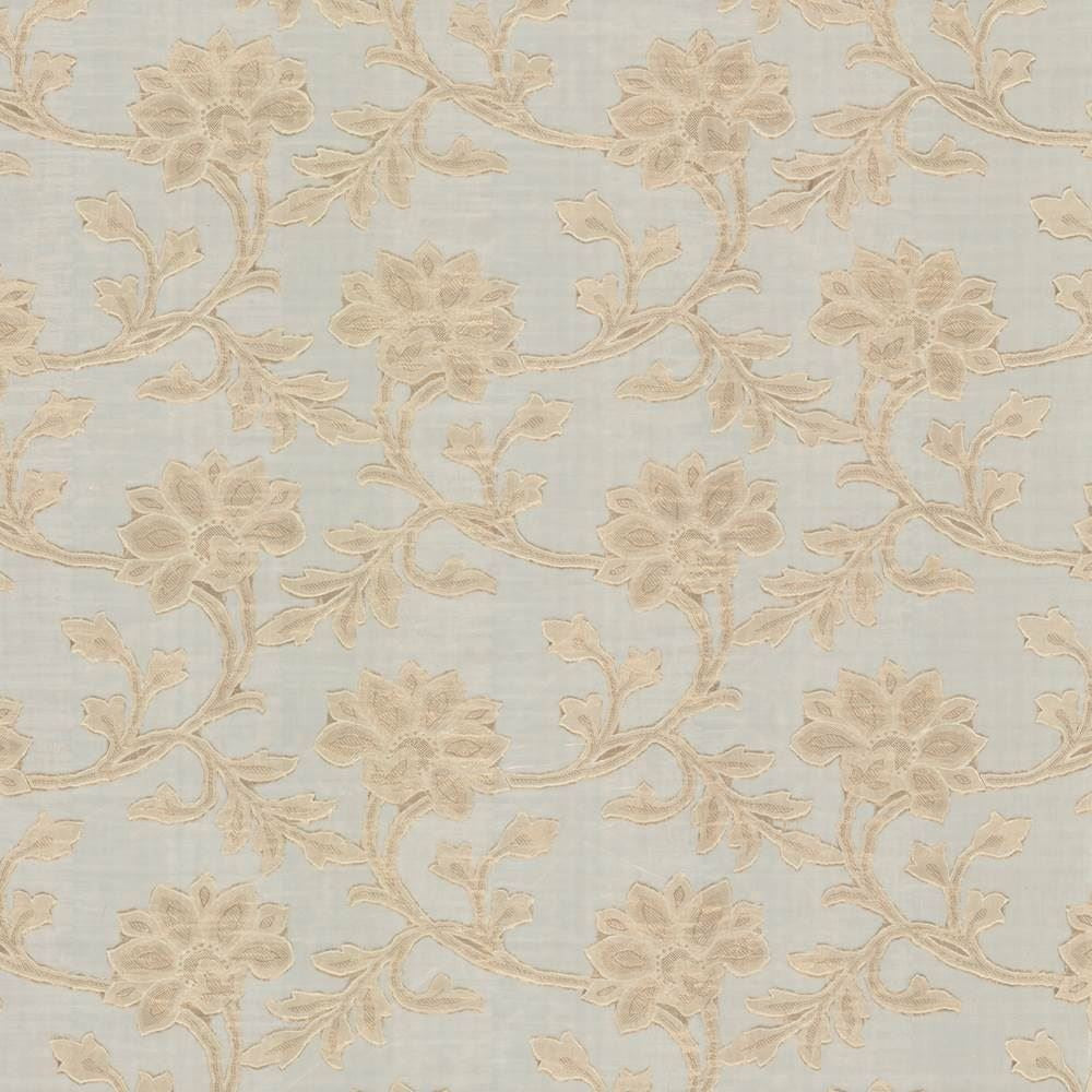 Alcedo Cream by Kasmir Fabric 5012 100% Polyester
 CHINA Not Tested </p><p>Repeat: Horizontal: 14 inches and Vertical: 15 2/8 inches 113 - Fabric Carolina -
