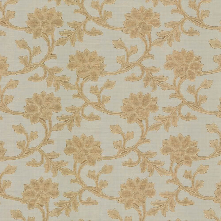 Alcedo Gold by Kasmir Fabric 5012 100% Polyester
 CHINA Not Tested </p><p>Repeat: Horizontal: 14 inches and Vertical: 15 2/8 inches 113 - Fabric Carolina -
