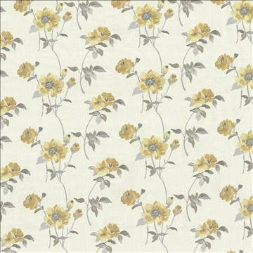Aldwych Garden Canary by Kasmir Fabric 1434 88% Polyester 12% Cotton Embroidery Contents 100% Polyester INDIA Not Tested H: 13 inches, V: 9 2/8 inches 51 - 56 - Fabric Carolina - Kasmir