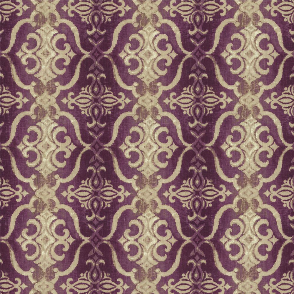 Alessandra Purple  by Kasmir Fabric See sample 100% Linen
 TURKEY 14,000 Martindale Cycles </p><p>Repeat: Horizontal: 13 4/8 inches and Vertical: 12 4/8 inches 55  - Fabric Carolina -