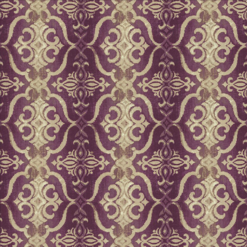 Alessandra Purple by Kasmir Fabric 1452 100% Linen
 TURKEY 14,000 Martindale Cycles </p><p>Repeat: Horizontal: 13 4/8 inches and Vertical: 12 4/8 inches 55 - Fabric Carolina -