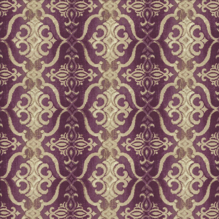 Alessandra Purple by Kasmir Fabric 1452 100% Linen
 TURKEY 14,000 Martindale Cycles </p><p>Repeat: Horizontal: 13 4/8 inches and Vertical: 12 4/8 inches 55 - Fabric Carolina -