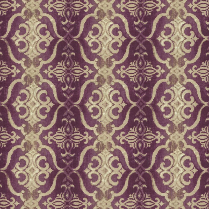 Alessandra Purple by Kasmir Fabric 1452 100% Linen
 TURKEY </p><p>Repeat: Horizontal: 13 4/8 inches and Vertical: 12 4/8 inches 55 - Fabric Carolina -