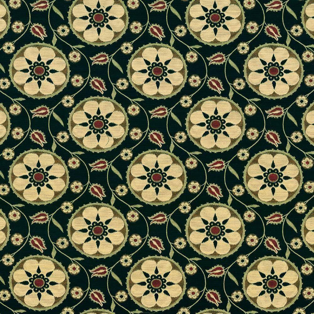 Alhambra Amour Onyx by Kasmir Fabric 1416 39% Cotton 33% Polyester 28% Rayon CHINA 12,500 Wyzenbeek Double Rubs H: 14 3/8 inches, V:13 5/8 inches 55 - 56 - Fabric Carolina - Kasmir