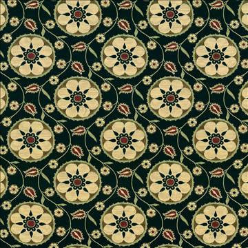 Alhambra Amour Onyx by Kasmir Fabric 1416 39% Cotton 33% Polyester 28% Rayon CHINA 12,500 Wyzenbeek Double Rubs H: 14 3/8 inches, V: 13 5/8 inches 55 - 56 - Fabric Carolina - Kasmir
