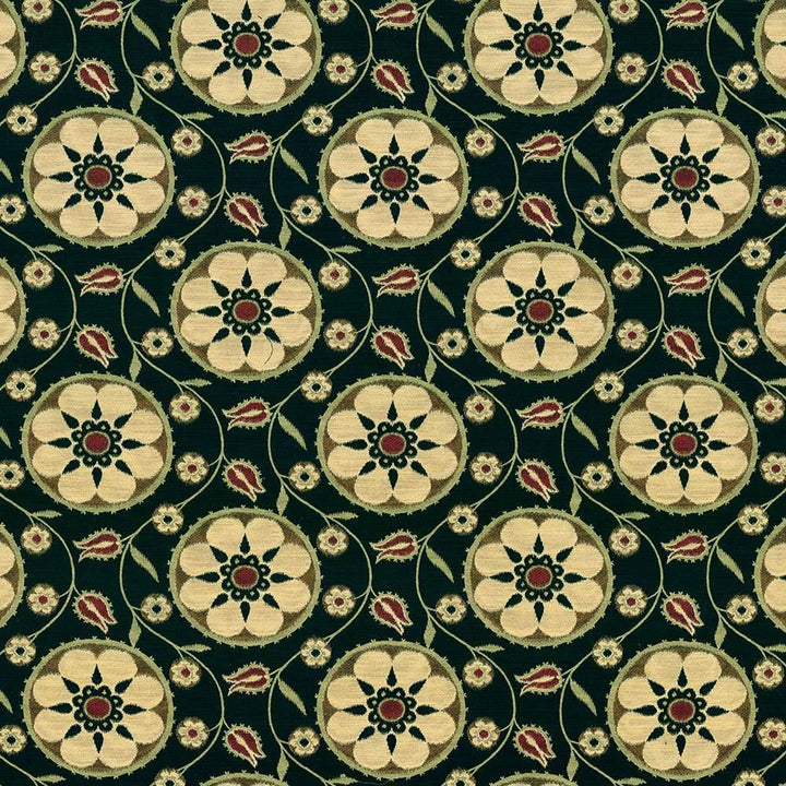 Alhambra Amour Onyx by Kasmir Fabric 1416 39% Cotton
33% Polyester
28% Rayon
 CHINA 12,500 Wyzenbeek Double Rubs Horizontal: 14 3/8 inches and Vertical: 13 5/8 inches 55 - Fabric Carolina -