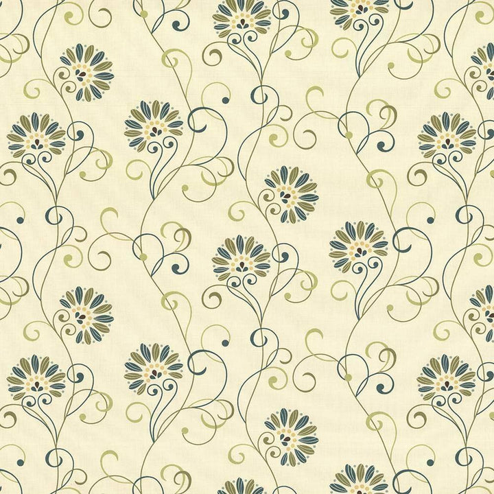 Alinea Ibiza by Kasmir Fabric 5065 100% Cotton PAKISTAN Not Tested H: 30 inches, V:18 inches 53 - Fabric Carolina - Kasmir