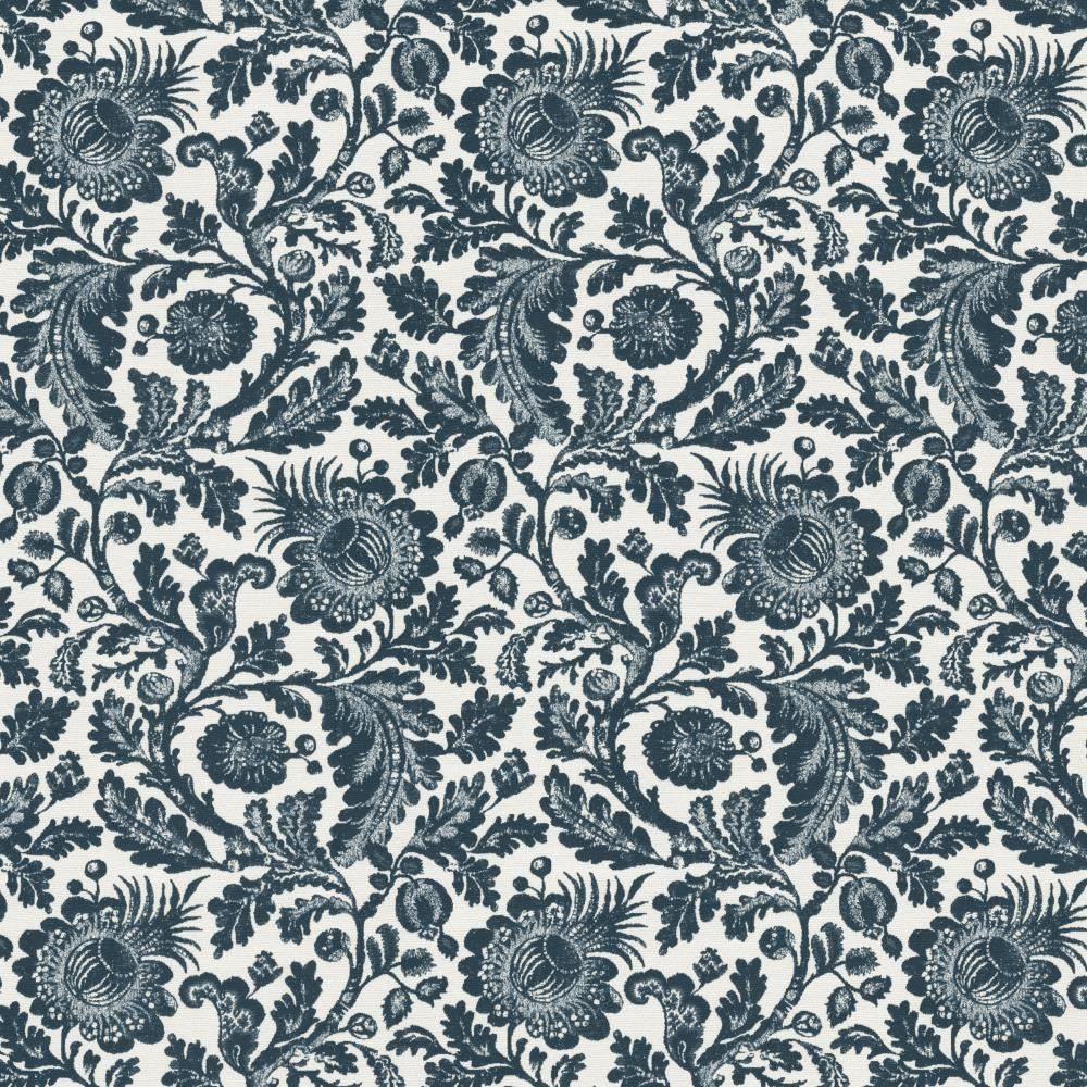 All A Flutter Indigo by Kasmir Fabric 5136 60% Polyester
40% Rayon
 CHINA </p><p>Repeat: Horizontal: 14 2/8 inches and Vertical: 27 inches 57 - Fabric Carolina -
