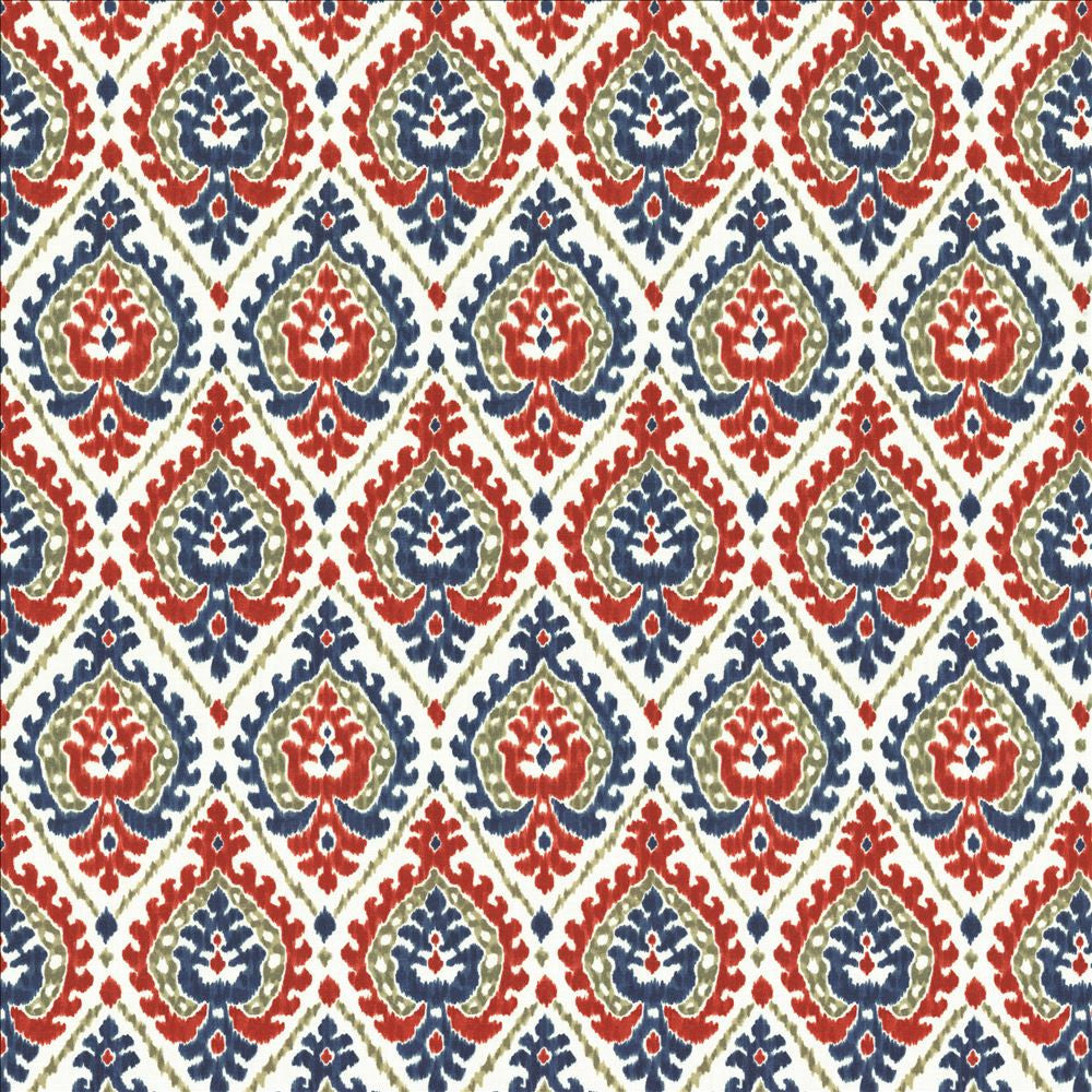 Alluring Americana by Kasmir Fabric 1468 100% Cotton
 SPAIN </p><p>Repeat: Horizontal: 6 6/8 inches and Vertical: 13 4/8 inches 54 - Fabric Carolina -
