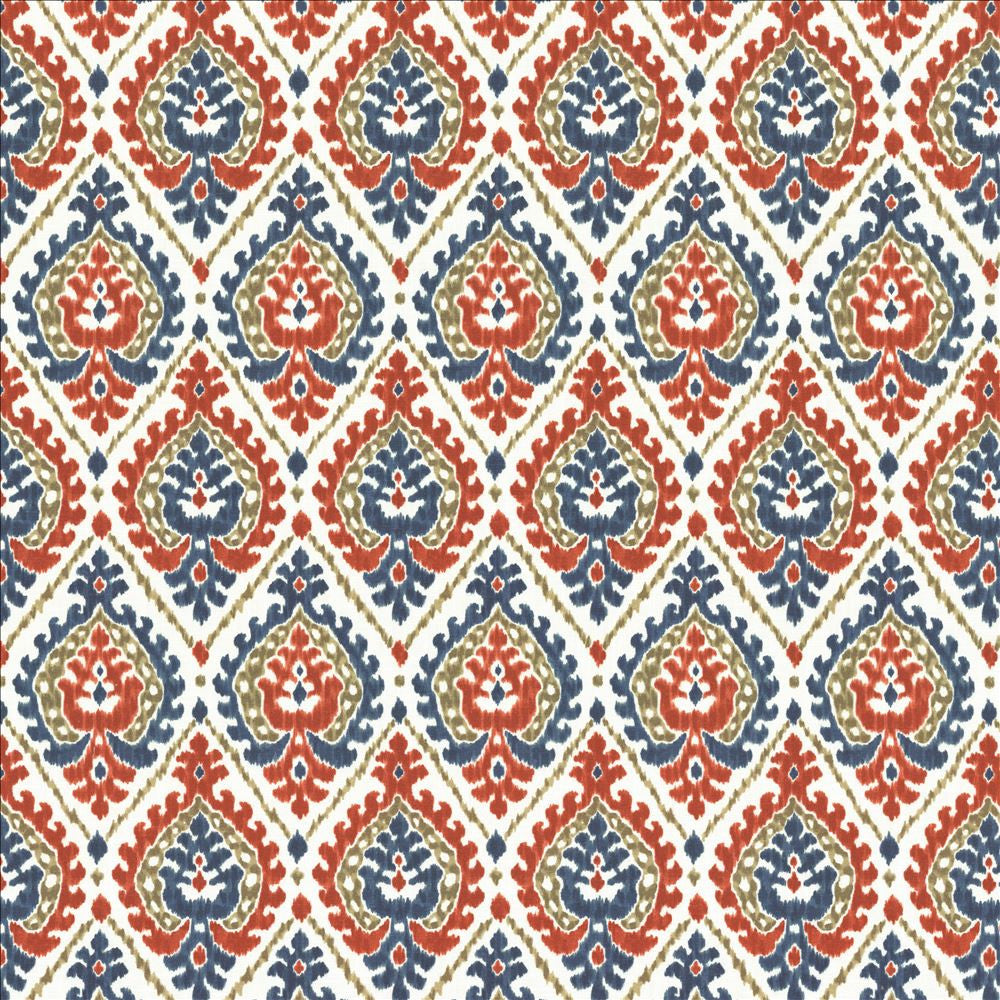 Alluring Americana by Kasmir Fabric 1468 100% Cotton
 SPAIN </p><p>Repeat: Horizontal: 6 6/8 inches and Vertical: 13 4/8 inches 54 - Fabric Carolina -