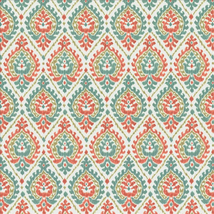 Alluring Coral by Kasmir Fabric 1468 100% Cotton
 SPAIN </p><p>Repeat: Horizontal: 6 6/8 inches and Vertical: 13 4/8 inches 54 - Fabric Carolina -