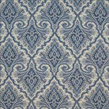 Almazar Paisley Ming by Kasmir Fabric 1402 100% Cotton PERU 30,000 Wyzenbeek Double Rubs H: 13 4/8 inches, V: 13 4/8 inches 54 - Fabric Carolina - Kasmir