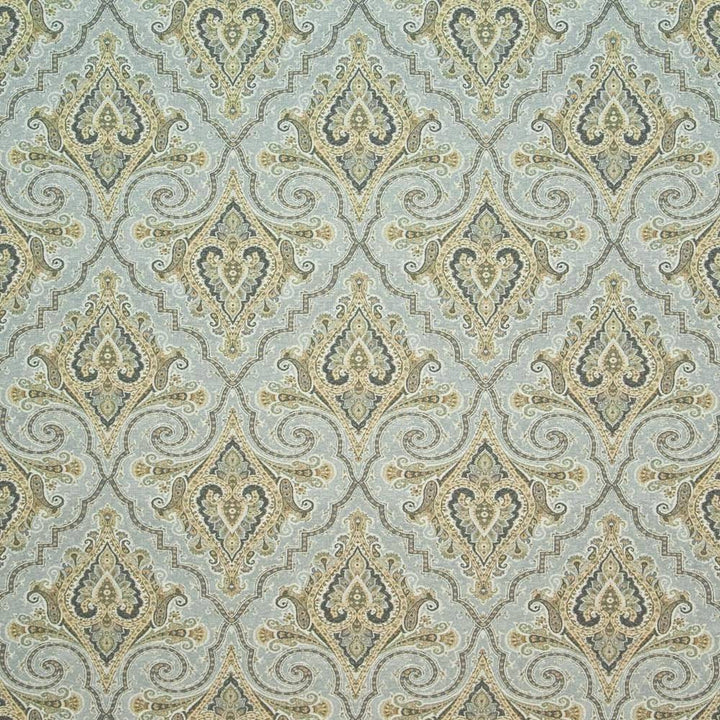 Almazar Paisley Pumice by Kasmir Fabric 1402 100% Cotton PERU 30,000 Wyzenbeek Double Rubs H: 13 4/8 inches, V:13 4/8 inches 54 - Fabric Carolina - Kasmir