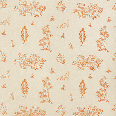 Friendly Folk Melon Orange by Kravet Couture Fabric